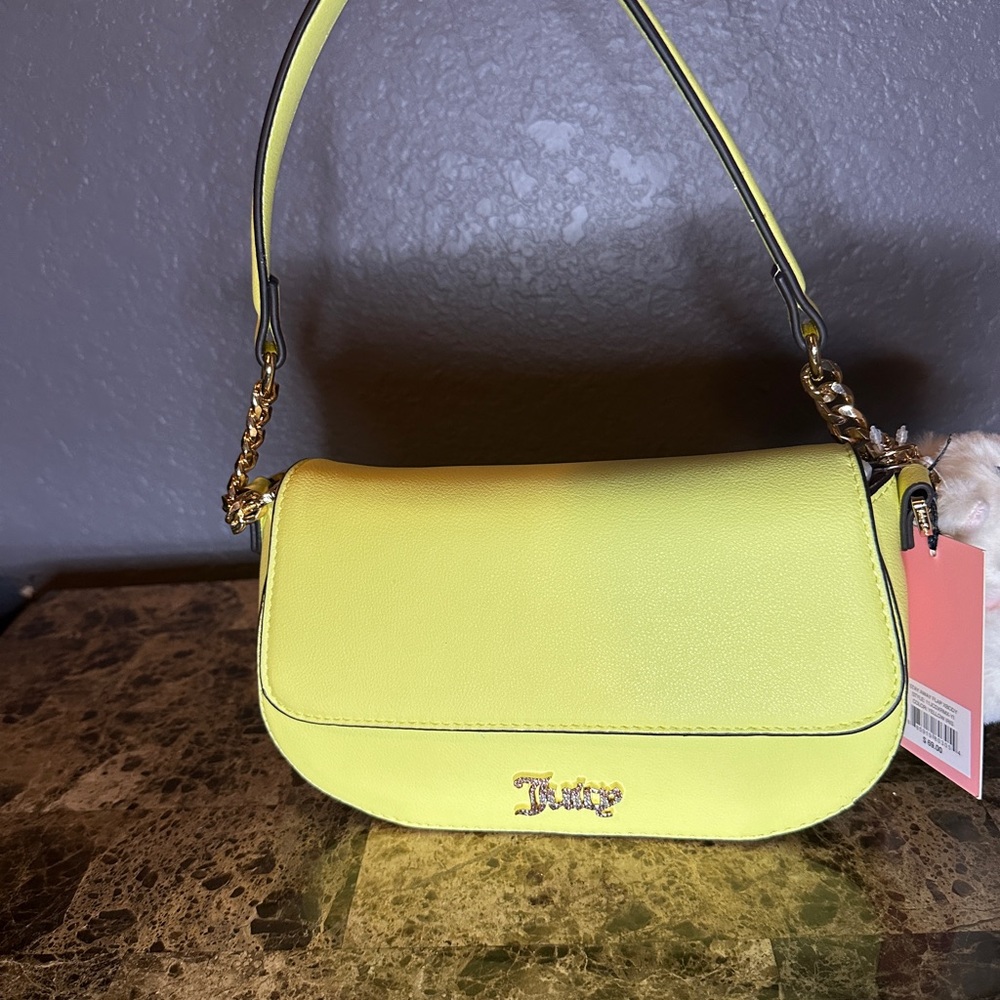 Juicy Couture Yellow Shoulder Bag 9”x6”